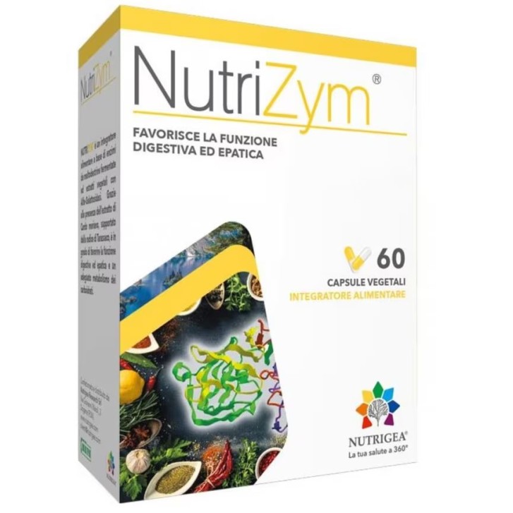 Nutrizym 60 capsule - Integratore Funzione Digestiva ed Epatica