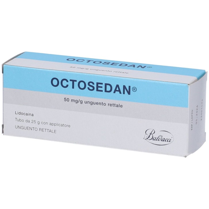 Octosedan Unguento Rettale 50mg/g Lidocaina 25 grammi