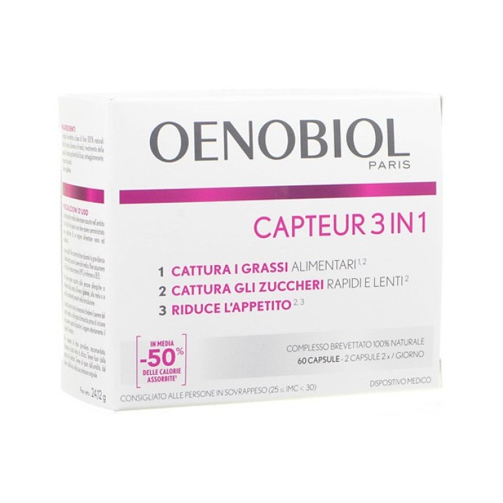 Oenobiol Capture 3 in 1  60 Capsule - Integratore Perdita di Peso