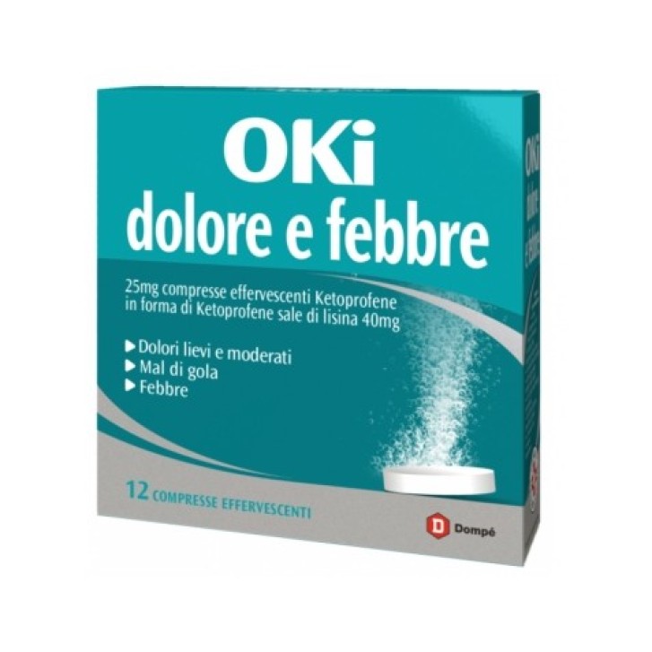Oki Dolore e Febbre Ketoprofene 12 compresse effervescenti