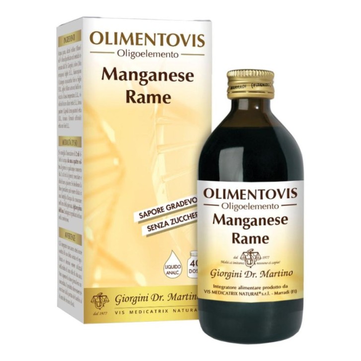 Olimentovis Mn-Cu 200 ml - Integratore Manganese e Rame