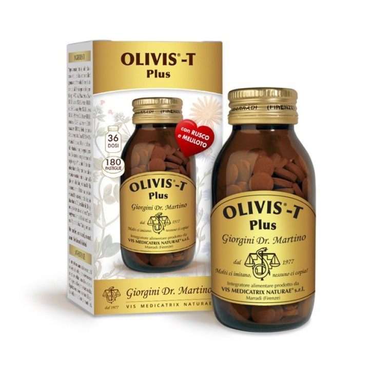 Olivis-T Plus Dr. Giorgini 180 pastiglie - Integratore Controllo Pressione