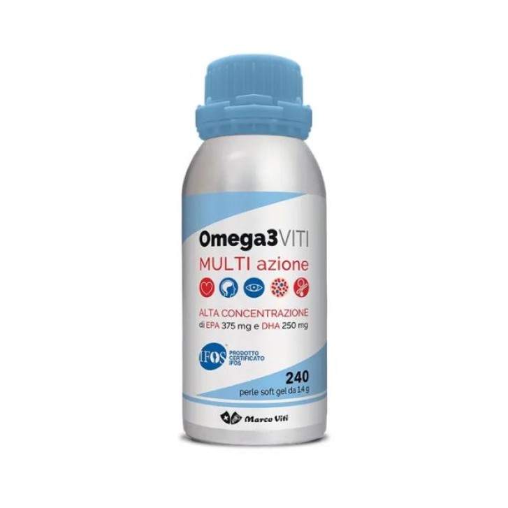 Omega 3 Multi Azione Viti 240 perle - Integratore Benessere Cardiaco