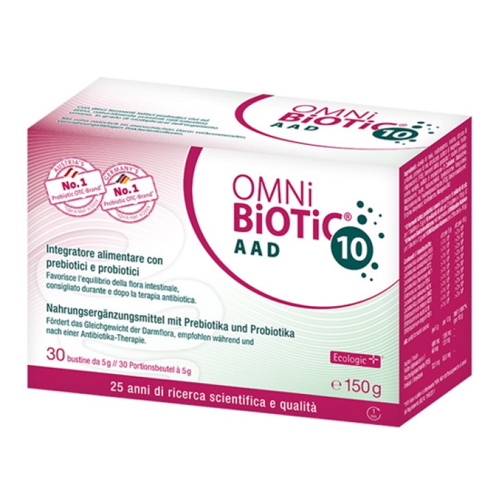 Omni Biotic 10 AAD 30 bustine - Integratore Prebiotici e Probiotici