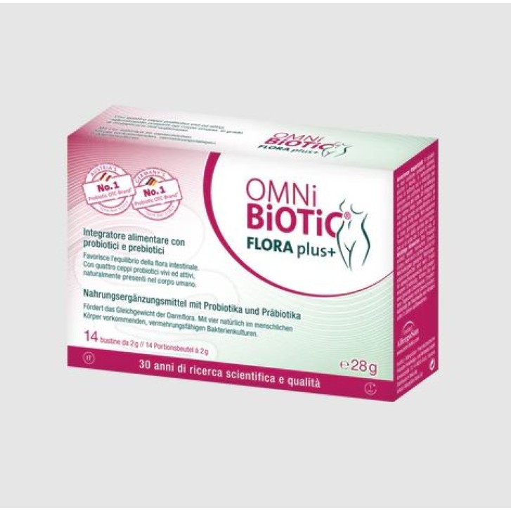 Omni Biotic Flora Plus+ 14 bustine - Integratore Equiibrio Flora Vaginale