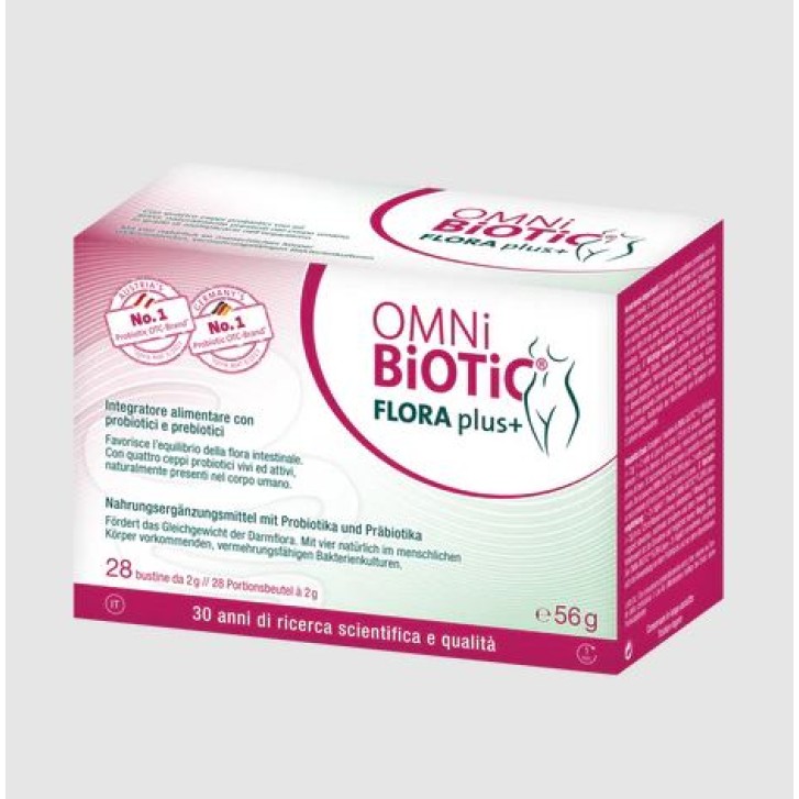 Omni Biotic Flora Plus+ 28 bustine - Integratore Equiibrio Flora Vaginale