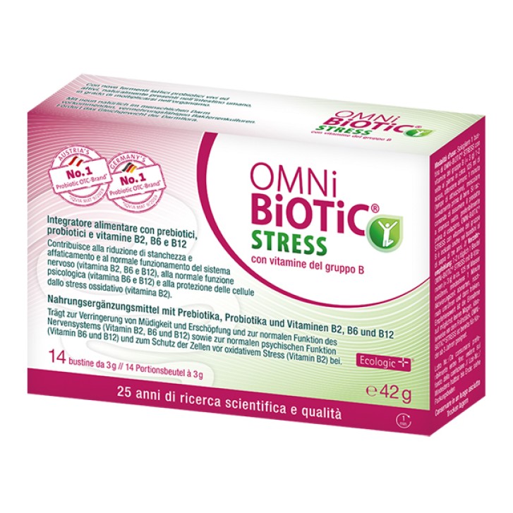 Omni Biotic Stress Vitamine gruppo B 14 bustine - Integratore B-Complex
