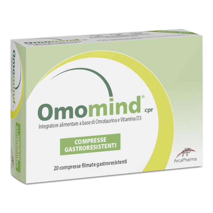 Omomind 20 compresse - Integratore Omotaurine e Vitamina D3