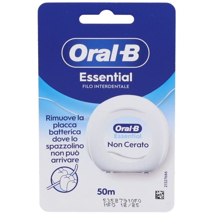 Oral-B Essential Floss Filo Interdentale Non Cerato 50 m