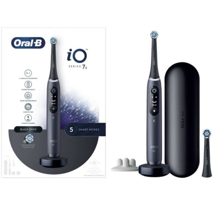 Oral-B IO Serie 7s Spazzolino Elettrico Black + 2 testine di ricambio