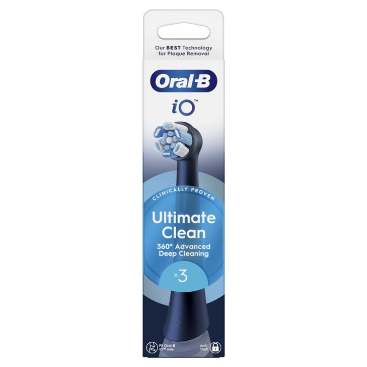 Oral-B Io Testine Ricambio Nere 3 pezzi