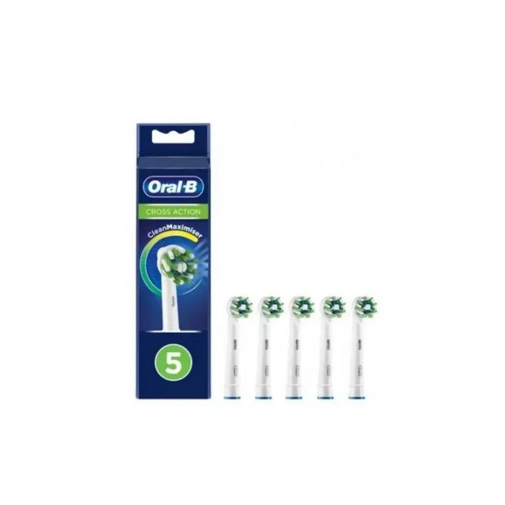 Oral-B Power Refill Crossaction 5 Testine di Ricambio