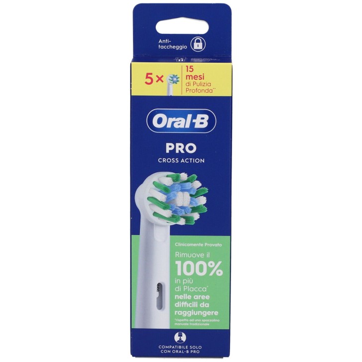 Oral-B Power Refill CrossAction 5 Testine di Ricambio