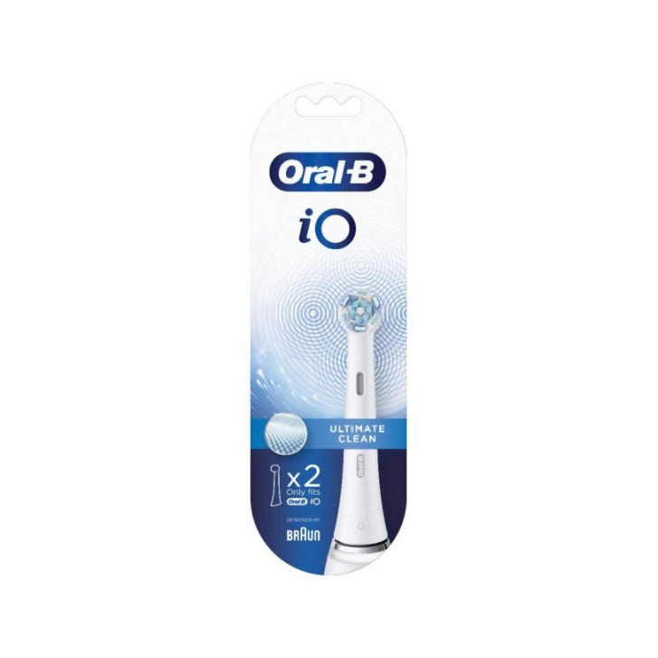 Oral-B Testine di Ricambio IO Ultimate Clean White 2 pezzi