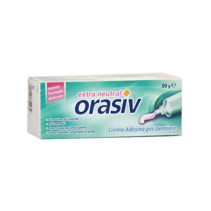 Orasiv Extra Natural Crema Adesiva per Protesi Dentaria 50 grammi