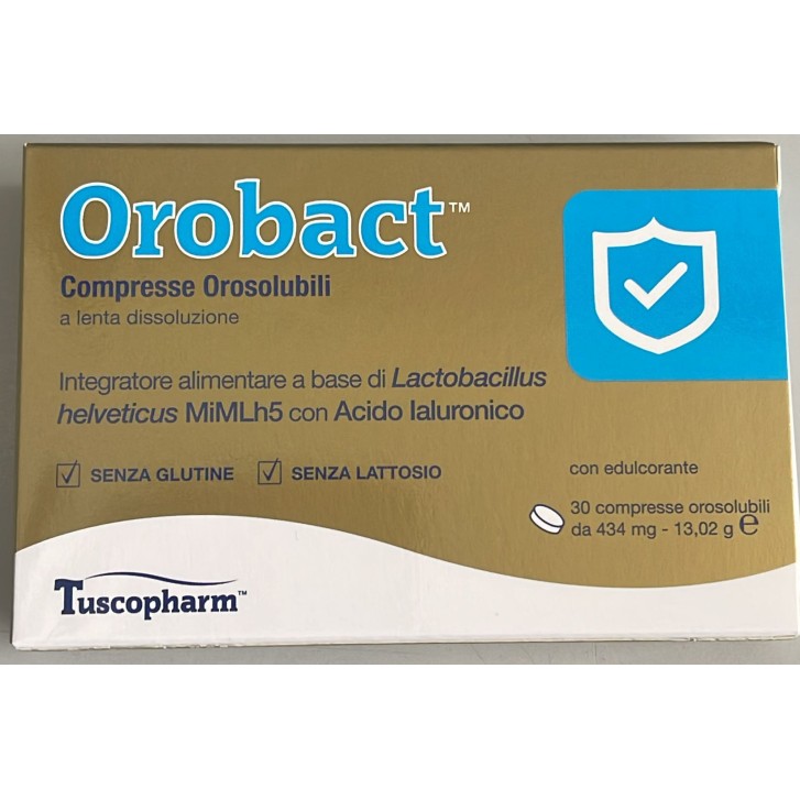 Orobact 30 compresse orosolubili - Integratore Fermenti Tipizzati
