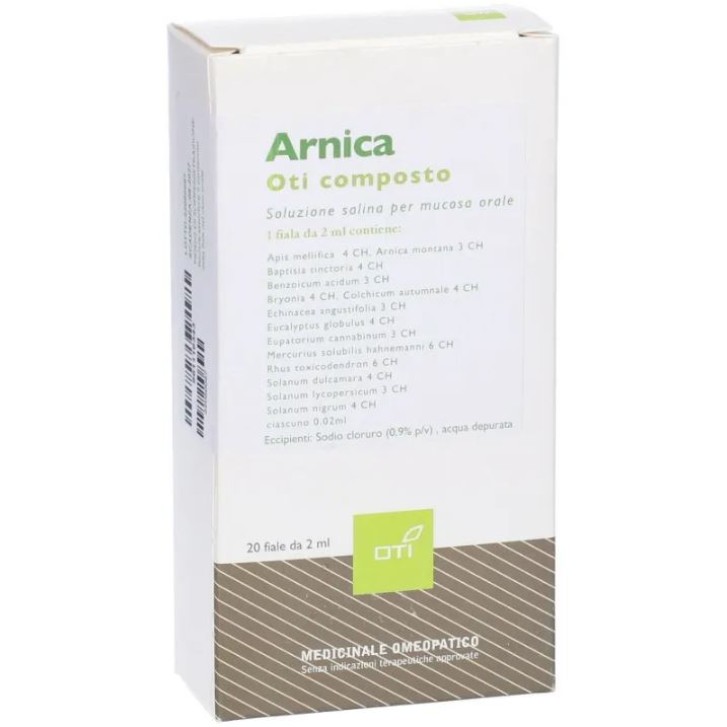 Oti Arnica Composto 20 Fiale - Rimedio Omeopatico