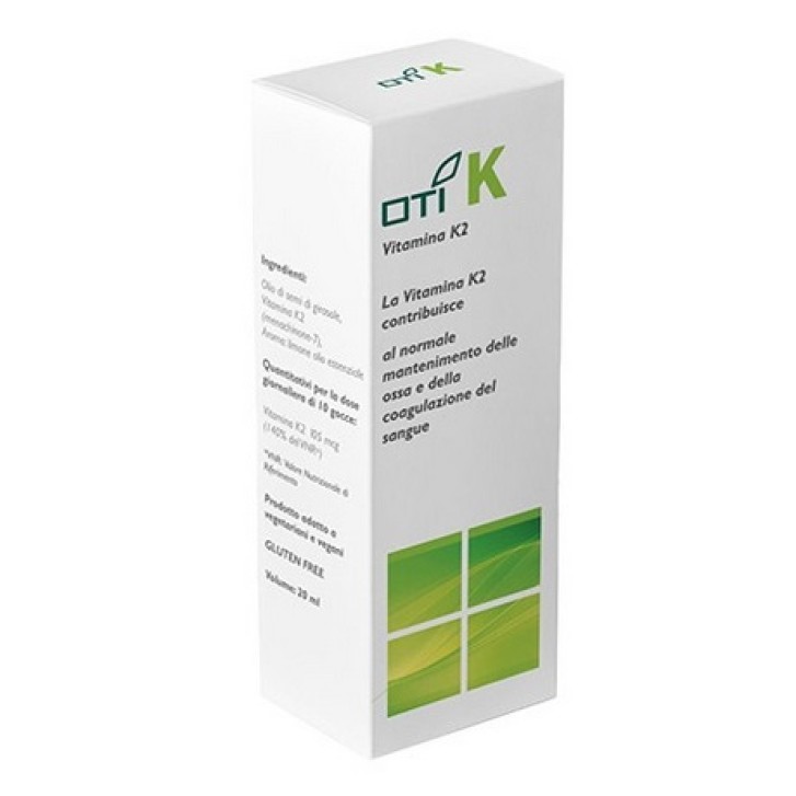 Oti K Vitamina K2 Gocce 20 ml - Integratore Benessere Osseo e Coagulazione Sangue