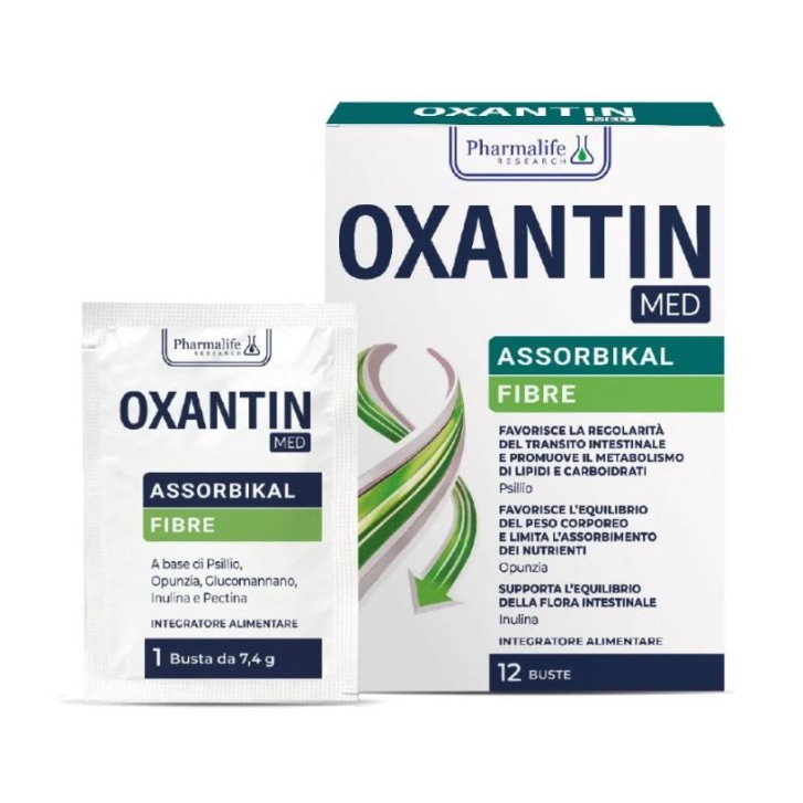 Oxantin Med Assorbikal 12 Bustine - Integratore per la regolarit&agrave; intestinale