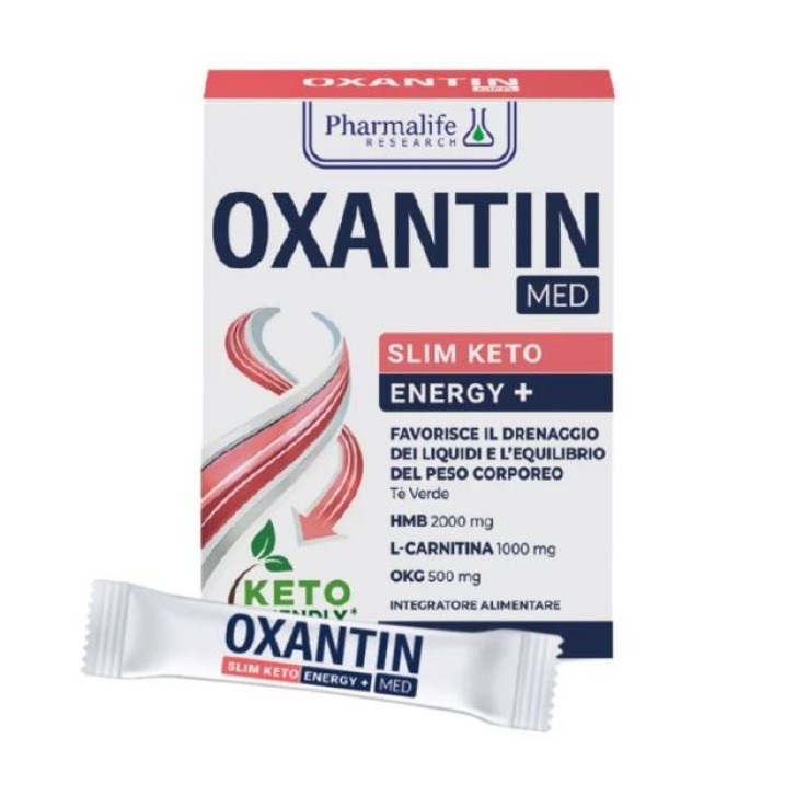 Oxantin Med Slim Keto Energy+ 15 Stick - Integratore per il drenaggio dei liquidi