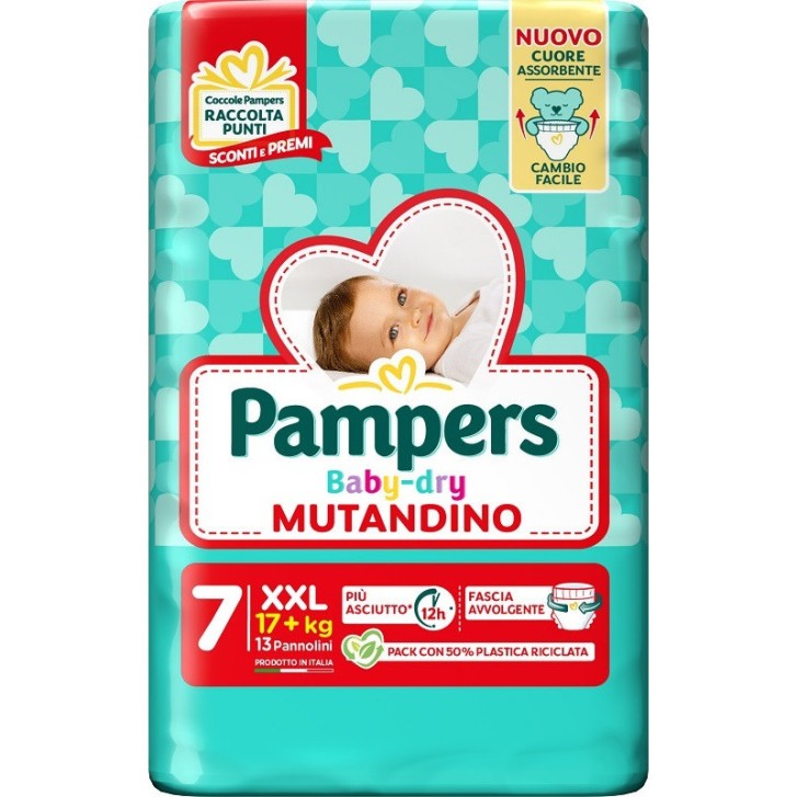 Pampers Baby Dry Mutandino XXL 17kg+ 13 pezzi
