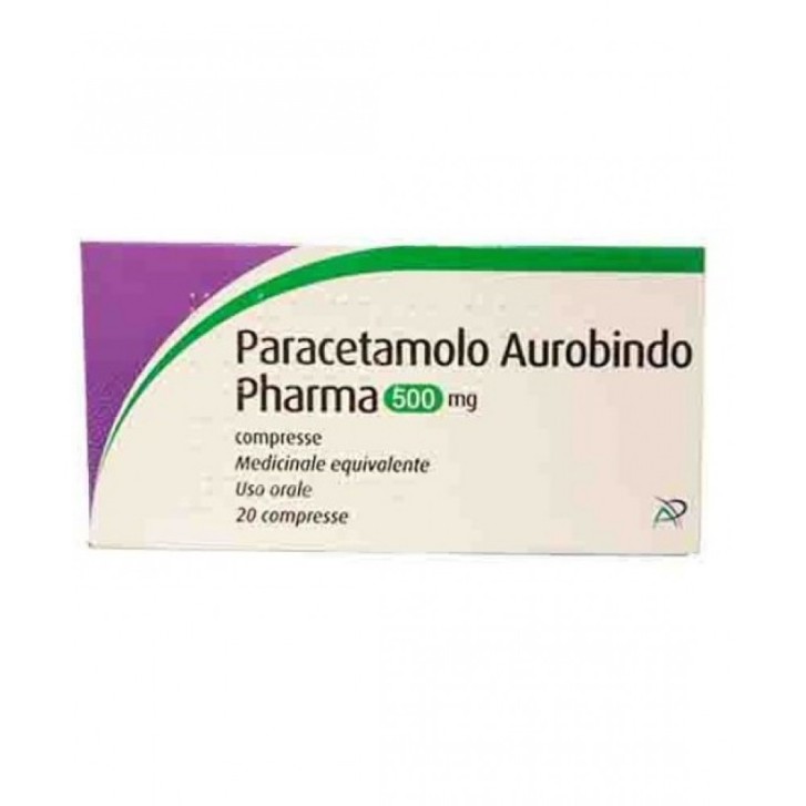 Paracetamolo 500 mg Aurobindo 20 Compresse