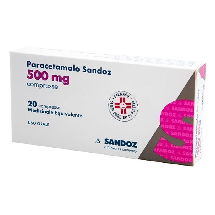 Paracetamolo 500 mg Sandoz 20 Compresse