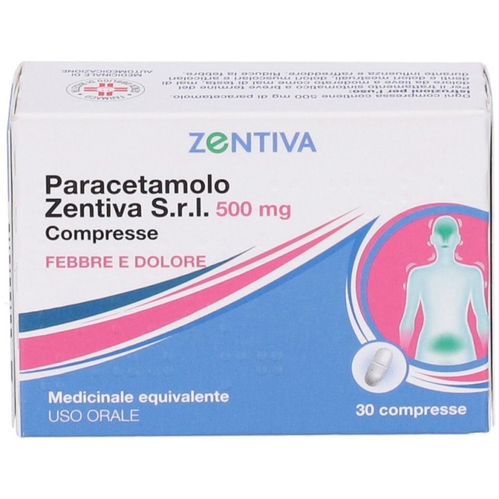 Paracetamolo 500 mg Zentiva 30 compresse