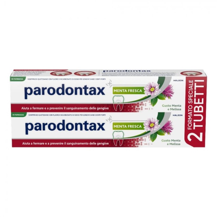 Parodontax Dentifricio Bitubo Menta Fresca 2x75ml