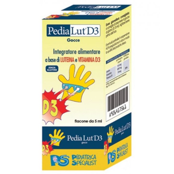 Pedialut D3 Gocce 5 ml - Integratore per la Vista e le Ossa