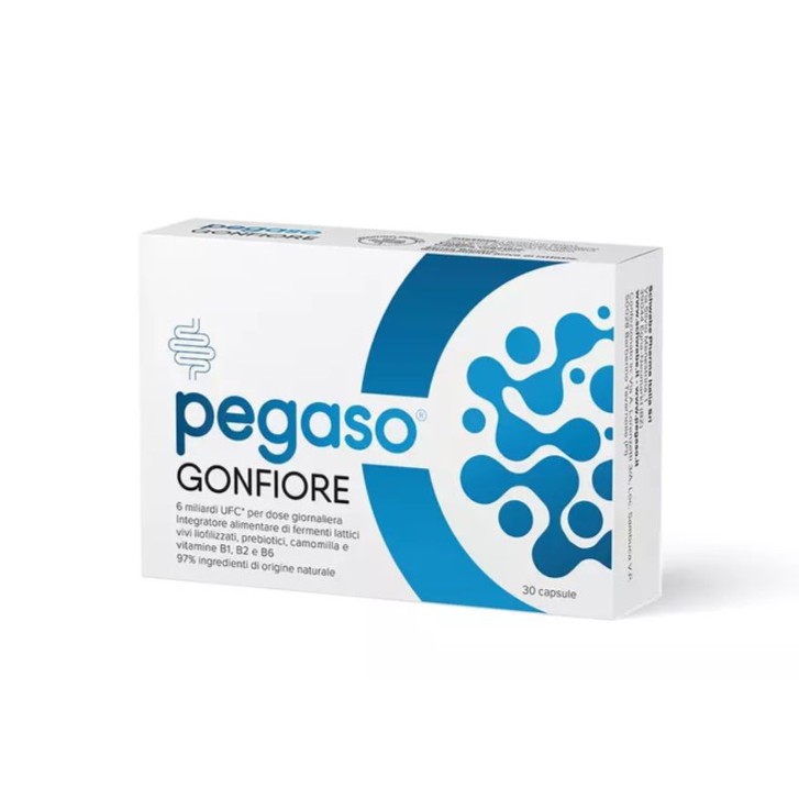 Pegaso Gonfiore 30 Capsule - Integratore Equilibrio Flora Intestinale