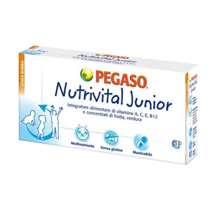 Pegaso Nutrivital Junior 30 Compresse Masticabili - Integratore Multivitaminico