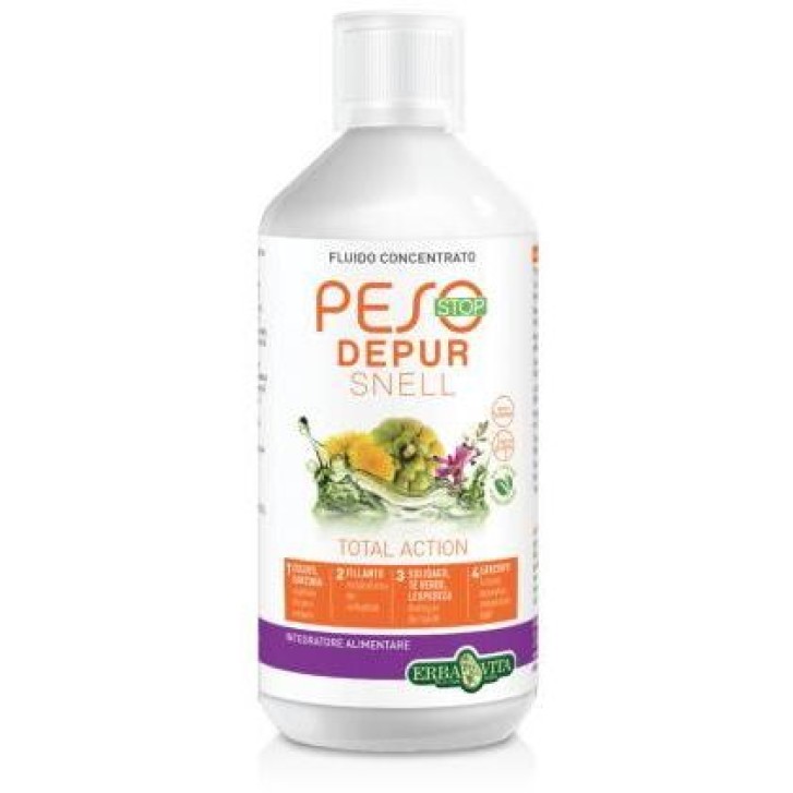 Erba Vita Peso Stop Depur Snell 500 ml - Integratore Depurativo Snellente