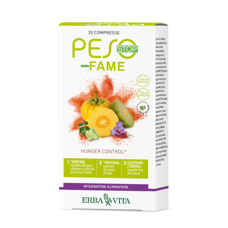 Erba Vita Peso Stop Fame 30 Compresse - Integratore Alimentare