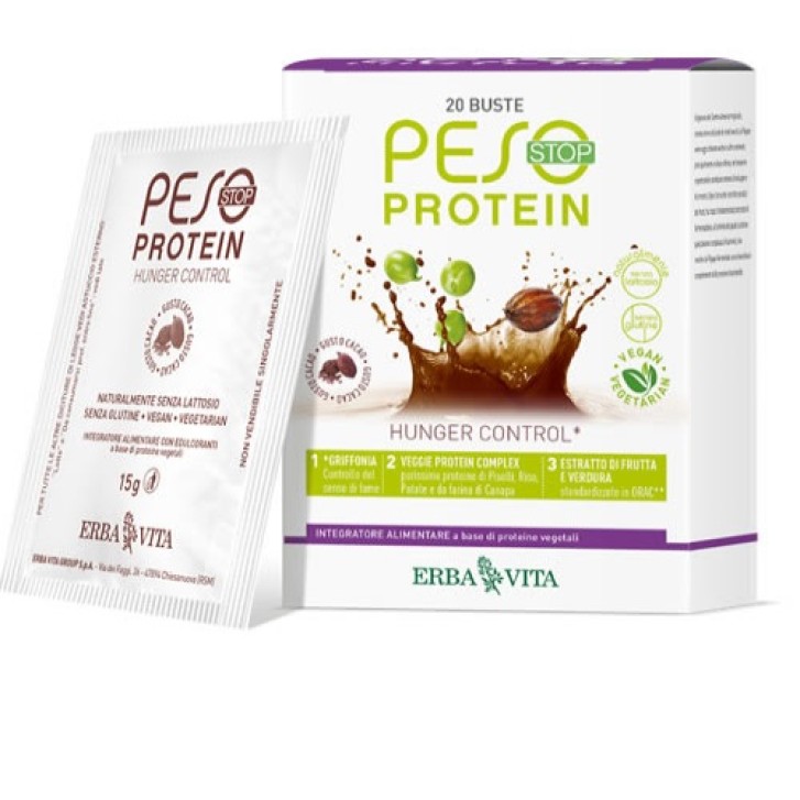 Erba Vita Peso Stop Protein 20 Bustine - Integratore Alimentare