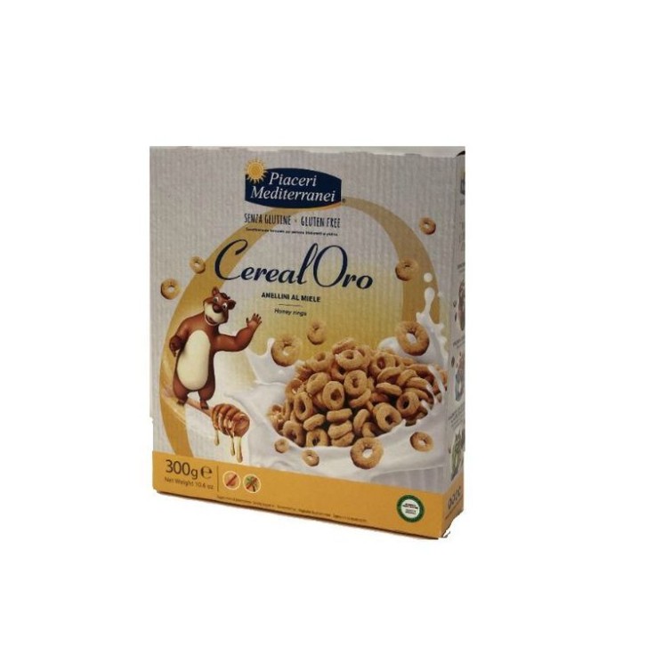 Piaceri Mediterranei CerealOro Anellini al Miele Senza Glutine 300 grammi