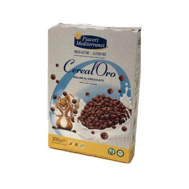 Piaceri Mediterranei CerealOro Palline Cioccolato Senza Glutine 300 grammi