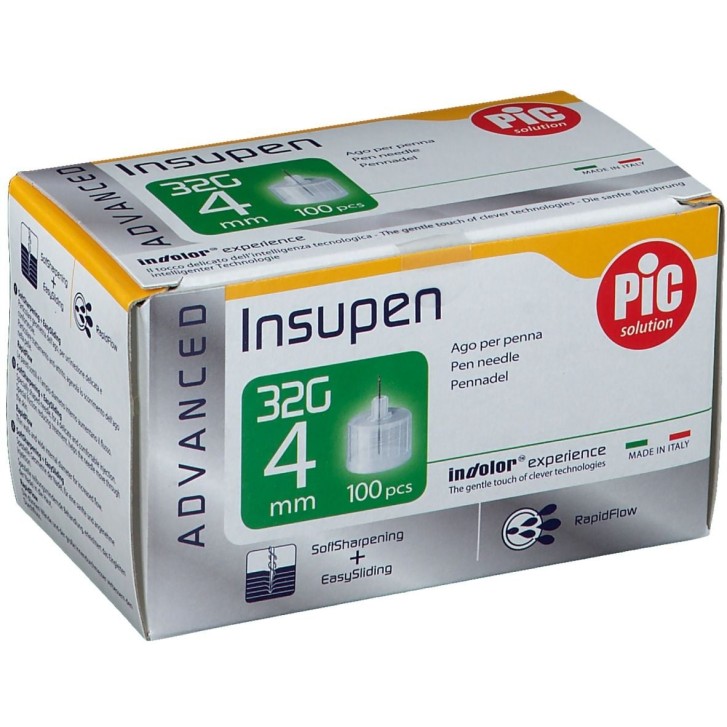 Pic Insupen Original Aghi Penna 32G 4 mm 100 Pezzi