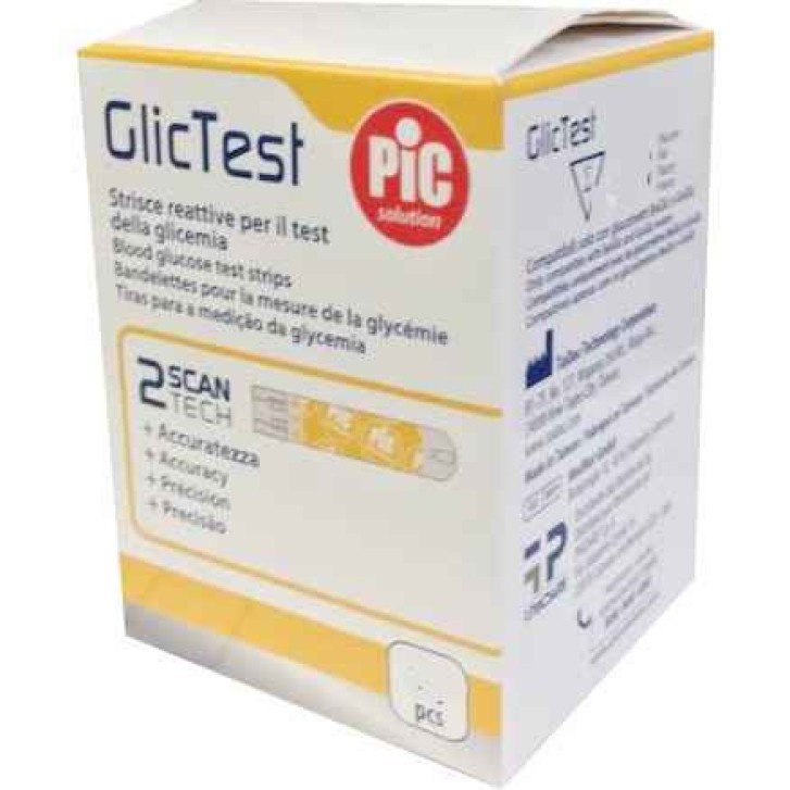 Pic Glic-Test Strisce Reattive per Misurazione Glicemia 50 pezzi