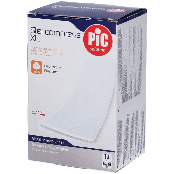 Pic Stericompress 36 x 40 cm 12 Garze