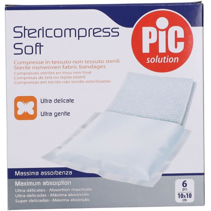 Pic Stericompress Soft TNT 10 x 10 cm 6 Garze