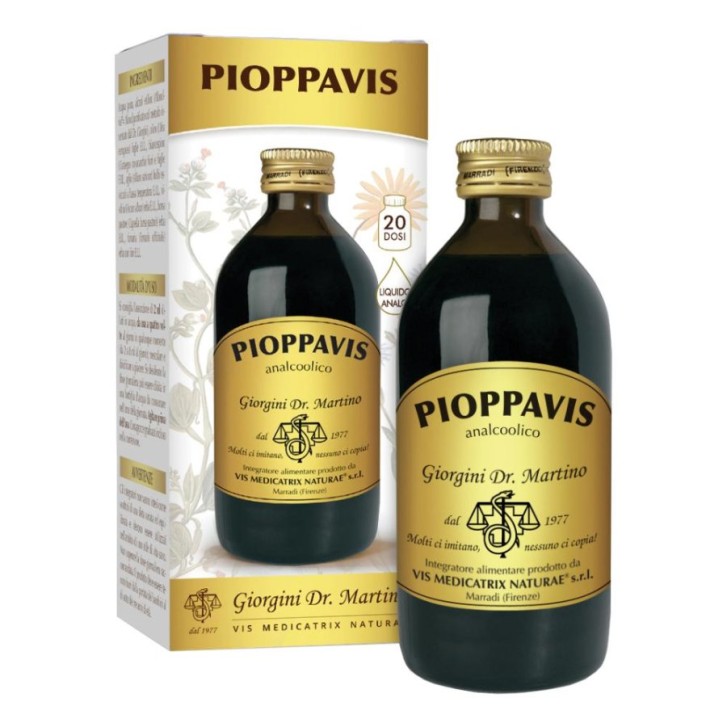 Pioppavis Analcoolico Dr. Giorgini 200 ml - Integratore Benessere Vie Urinarie