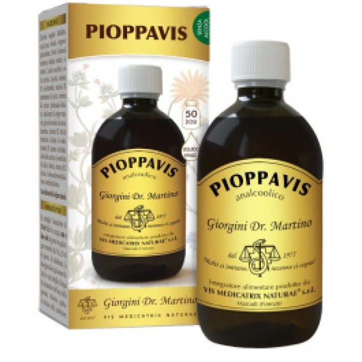 Pioppavis Analcolico Dr. Giorgini 500 ml - Integratore Alimentare