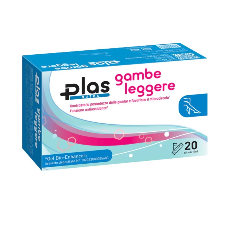 Plas Gambe Leggere 20 Stick 15 ml - Integratore Microcircolo