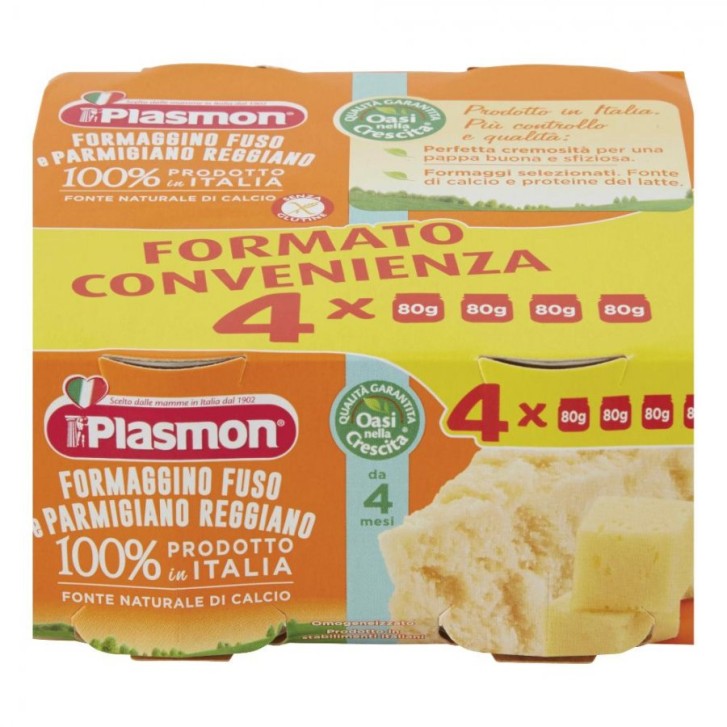 Plasmon Omogeneizzato Formaggino Classico 4 x 80 grammi