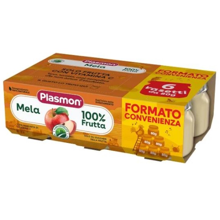 Plasmon Omogeneizzato Mela 6x80 grammi