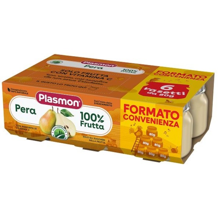 Plasmon Omogeneizzato Pera 6x80 grammi