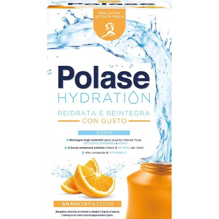 Polase Hydration Gusto Arancia 12 bustine - Integratore Reintegro Elettroliti