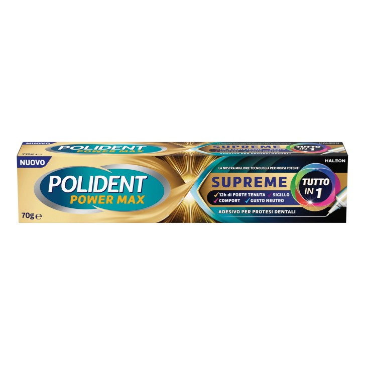 Polident Power Max Supreme Crema Adesiva 70 g