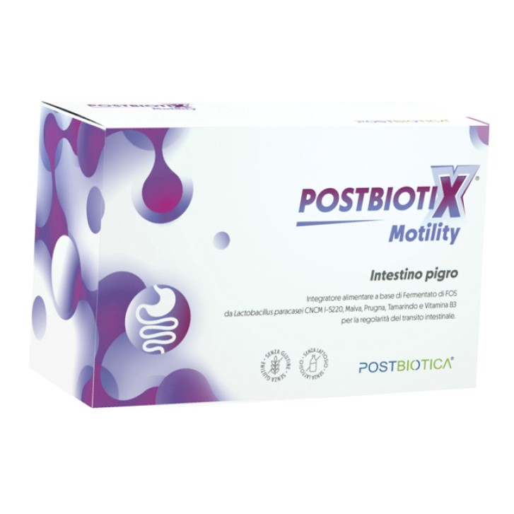 PostbiotiX Motility 14 Stick - Integratore Regolarit&agrave; Intestinale